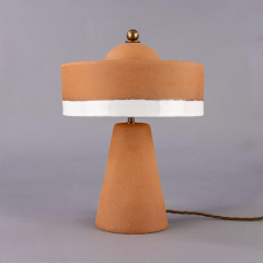 Lampe de table moderne en céramique Design Seville Terre Cuite