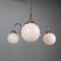 Lustre Chandelier traditionnel 3 globes Design Eldron