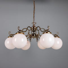 Lustre Chandelier traditionnel 6 globes Design Kilturk