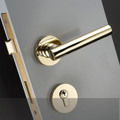 Poignée de porte en laiton avec serrure Design Winton (lot de 2)