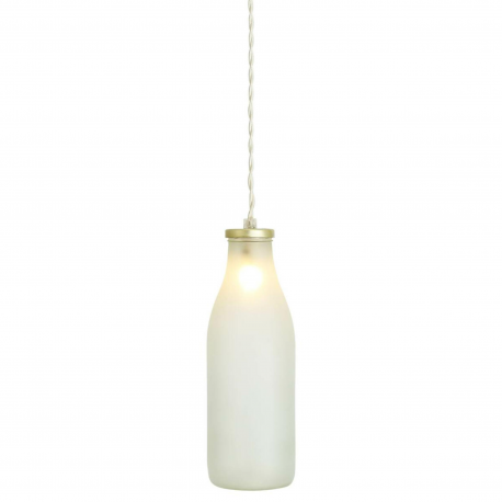 Suspension en forme de bouteille de lait Design Milk