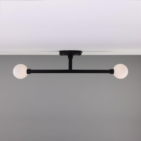 Plafonnier 2 globes d'extérieur ou salle de bain Design Monto IP44