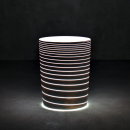 Pot strié lumineux Design Grand Jane