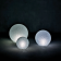 Lampe sphérique d'extérieur en polycarbonate Design Crystal Moon